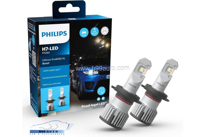 Philips Ultinon Pro6000 HL Boost H7 LED +300% /INGYENES SZÁLLÍTÁS